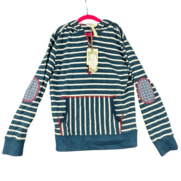 Matilda Jane Navy and White Striped Hoodie - Picture 2 of 8
